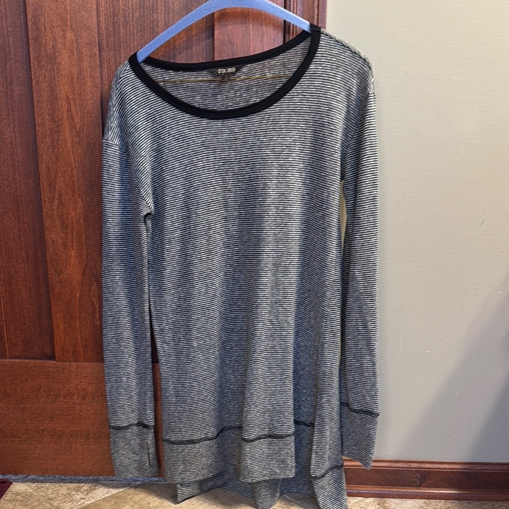 Elegant Striped Women's Tunic